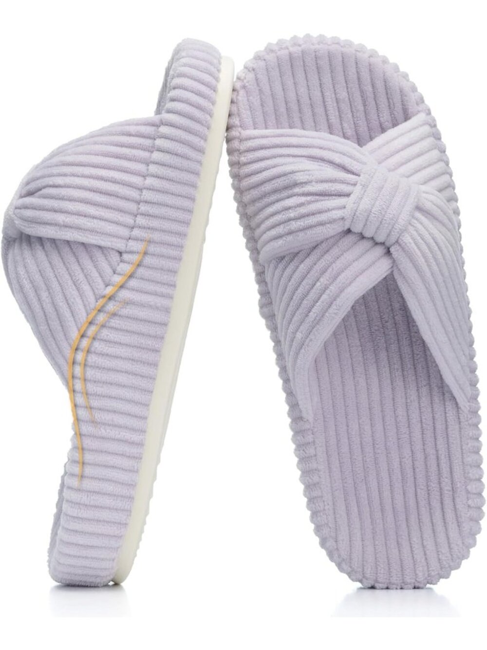 Women's Purple Orthopaedic Arch Support Slippers Memory Foam House Casual